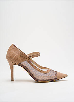 Pantofi cu toc maro HOGL femeie