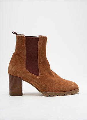 Botine/ghete nubuc toc de 7 la 9 cm maro HOGL femeie