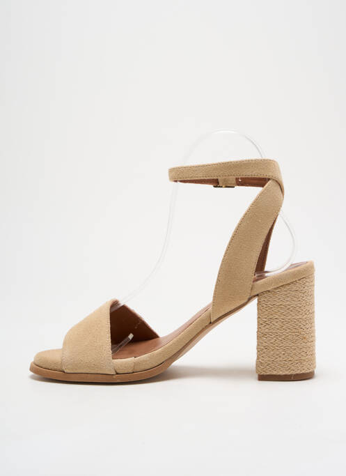Sandale/Pantofi decupați bej POPA femeie