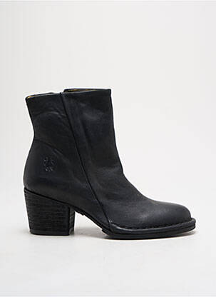 Botine/ghete material neted toc de 4 la 6 cm negru FLY LONDON femeie