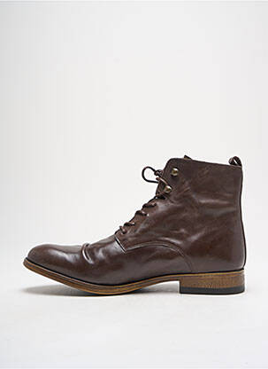 Botine/ghete material neted toc mic maro FLY LONDON bărbat