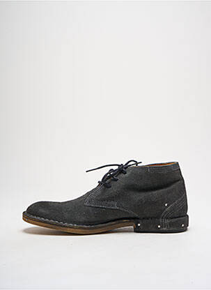 Botine/ghete nubuc toc mic gri FLY LONDON bărbat