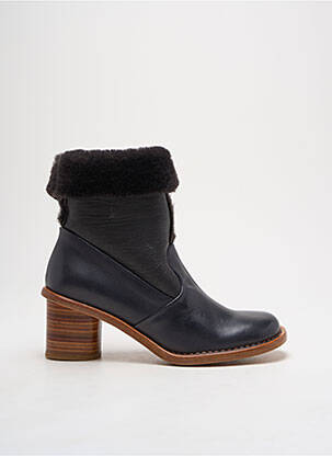 Botine/ghete material neted toc de 4 la 6 cm albastru NEOSENS femeie