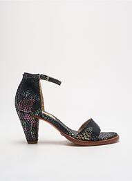 Sandale/pantofi decupați închidere cu bride toc de 4 la 6 cm negru NEOSENS femme