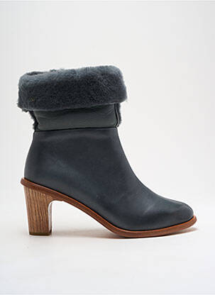 Botine/ghete material neted toc de 4 la 6 cm gri NEOSENS femeie