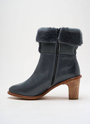 Botine/ghete material neted toc de 4 la 6 cm gri NEOSENS femeie