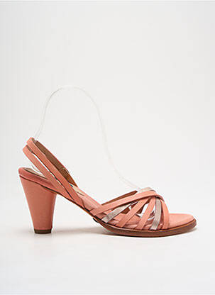 Sandale/pantofi decupați material neted toc de 4 la 6 cm roz NEOSENS femeie