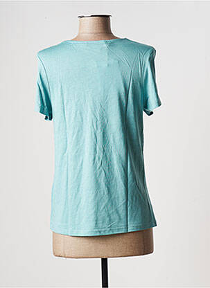 Tricou elasticitate mâneci scurte albastru LA FEE MARABOUTEE femeie