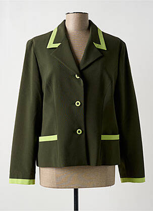 Sacou buzunare verde MARCELLE GRIFFON femeie