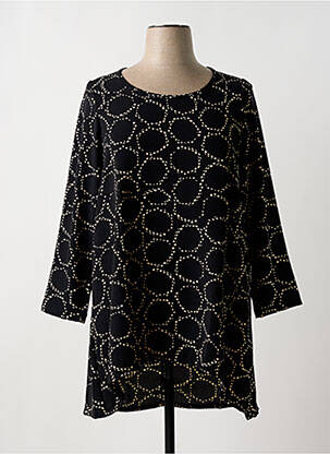 Rochie midi croială fluidă mâneci lungi negru G!OZE femeie