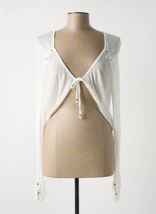 Vestă cu mâneci lungi alb FRED SABATIER femeie