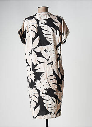 Rochie midi imprimeu floral mâneci scurte roz LA FEE MARABOUTEE femeie
