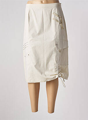 Fustă midi bej FRED SABATIER femeie