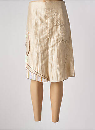 Fustă midi bej QUATTRO femeie