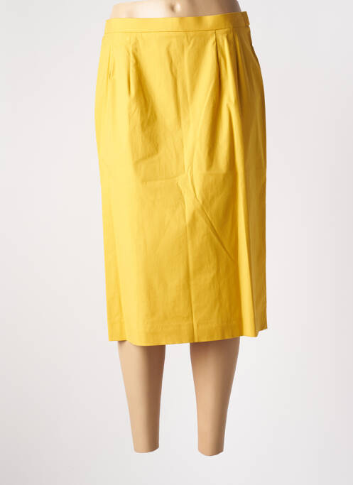 Fustă midi galben JEAN BIOLAY femeie