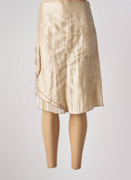 Fustă midi bej QUATTRO femeie