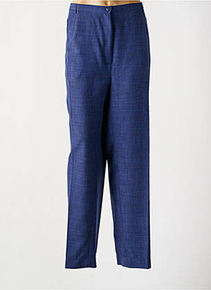 Pantalon drept talie elastică albastru GRIFFON femeie