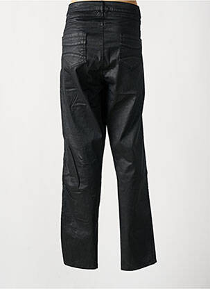 Pantalon drept închidere cu fermoar sub clapetă cu nasturi negru FRED SABATIER femeie