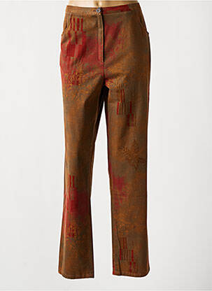 Pantalon drept maro FRANCE RIVOIRE femeie