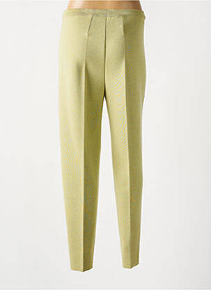 Pantalon drept talie elastică verde MARCELLE GRIFFON femeie