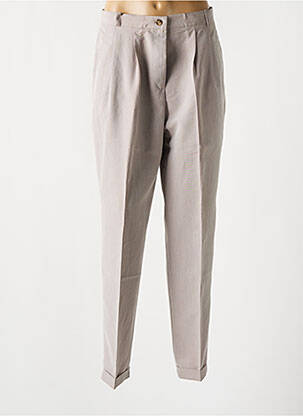 Pantalon drept bej ENZO CAPITANI femeie