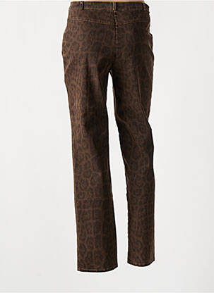 Pantalon slim buzunare maro QUATTRO femeie