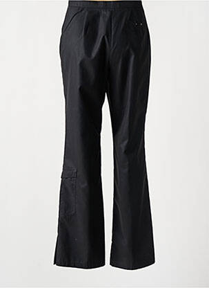 Pantalon drept închidere cu fermoar sub clapetă cu nasturi negru FRED SABATIER femeie