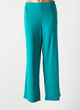 Pantalon drept talie elastică verde GREGORY PAT femeie