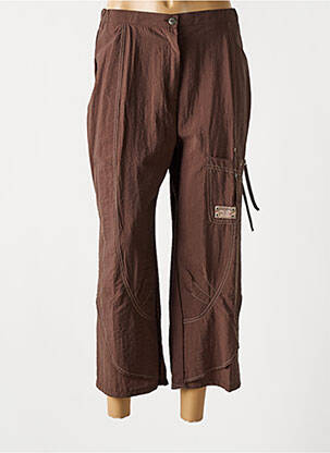 Pantalon trei sferturi maro FRED SABATIER femeie