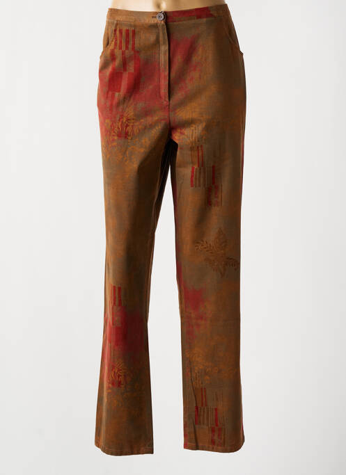 Pantalon drept maro FRANCE RIVOIRE femeie