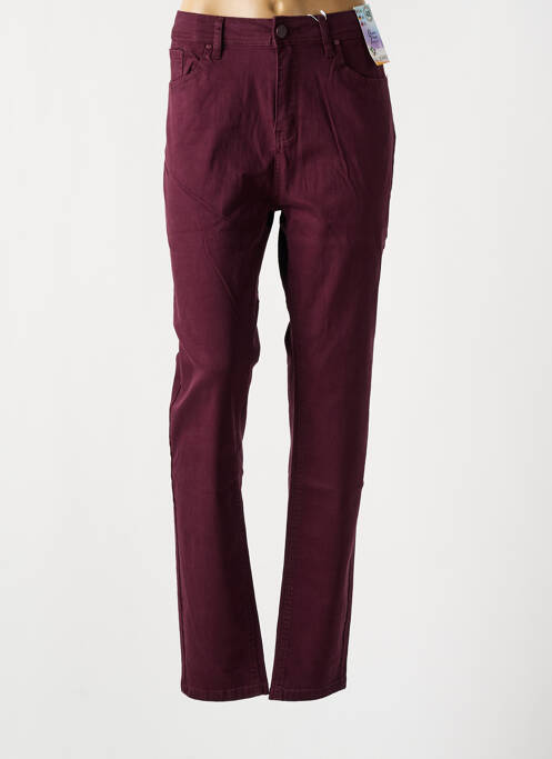 Pantalon slim violet QUATRE VINGT JOURS femeie