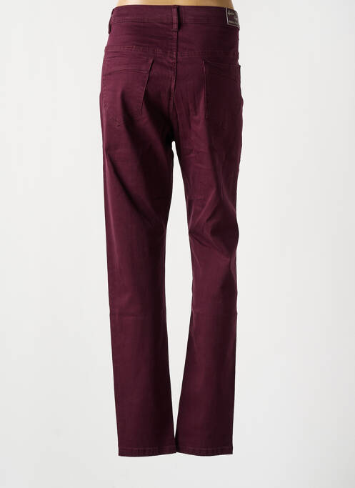 Pantalon slim violet QUATRE VINGT JOURS femeie