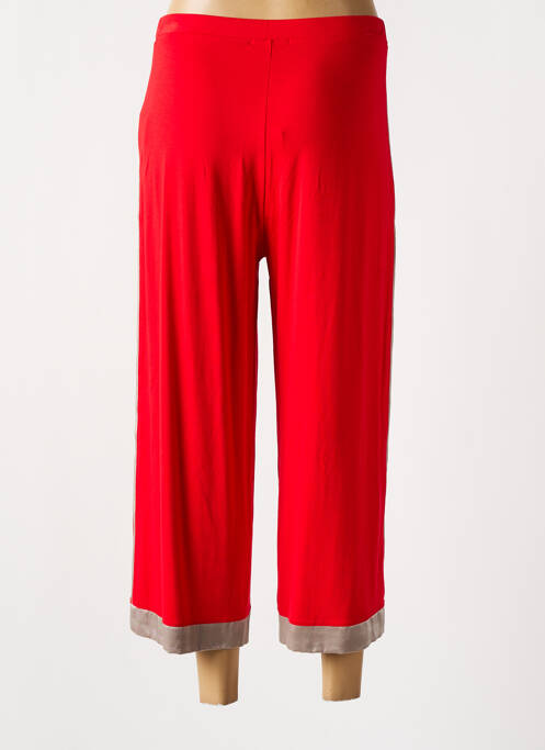 Pantalon trei sferturi roșu MALOKA femeie