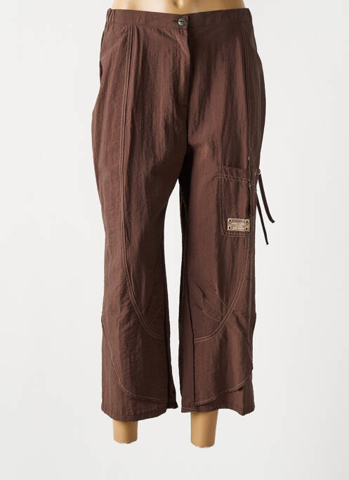 Pantalon trei sferturi maro FRED SABATIER femeie