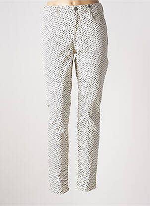 Pantalon slim țesătură poplin mărime normală bej MAISON SCOTCH femeie
