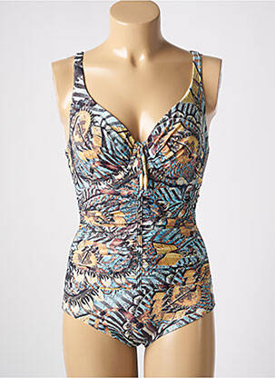 Costum de baie dintr-o singură piesă albastru CALAO femeie