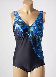 Costum de baie dintr-o singură piesă imprimeu fantezie top sutien modelat negru OCEAN femme