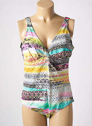 Costum de baie dintr-o singură piesă galben SUN PLAYA femeie