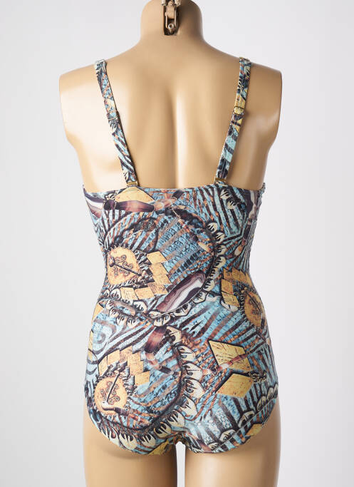 Costum de baie dintr-o singură piesă albastru CALAO femeie