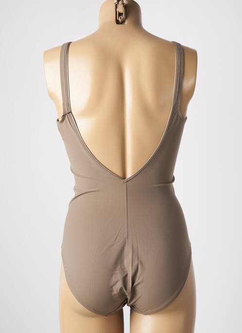 Costum de baie dintr-o singură piesă bej EMPREINTE femeie