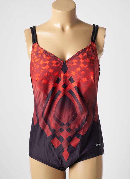Costum de baie dintr-o singură piesă roșu OCEAN femeie