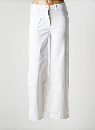 Pantalon drept elasticitate mărime normală alb LA FEE MARABOUTEE femeie