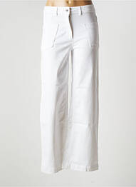 Pantalon drept elasticitate mărime normală alb LA FEE MARABOUTEE femme