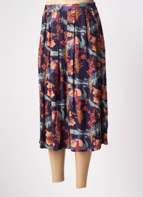 Fustă midi albastru KING LOUIE femeie