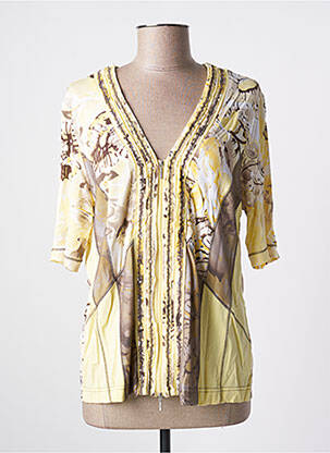 Vestă cu mâneci scurte galben GELCO femeie