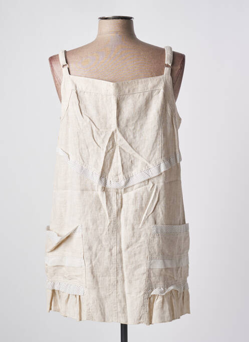 Tunică mâneci lungi țesătură crep bej BE THE QUEEN femme