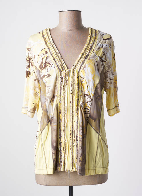 Vestă cu mâneci scurte galben GELCO femeie