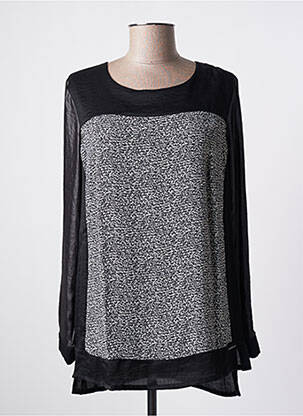 Tunică mâneci lungi negru VOODOO femeie