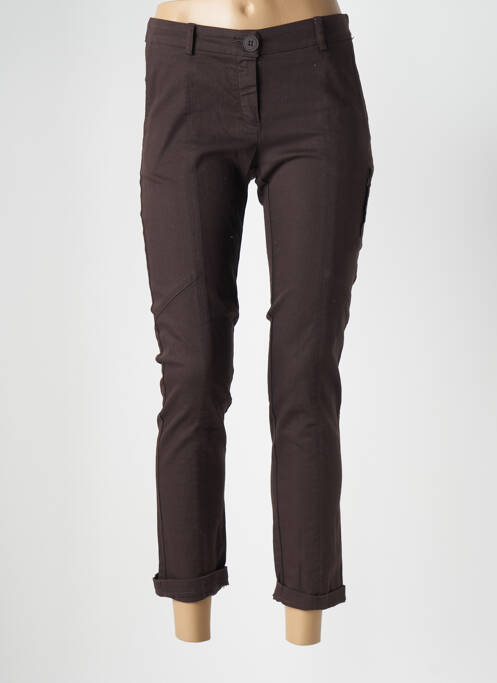 Pantalon 7/8 maro ELEONORA AMADEI femeie