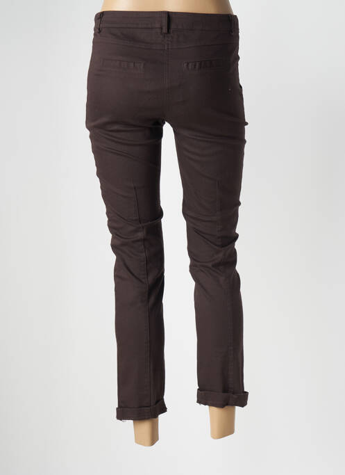 Pantalon 7/8 maro ELEONORA AMADEI femeie